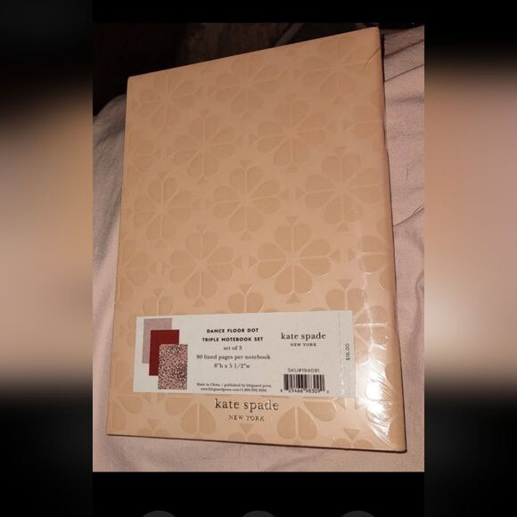 kate spade™ Dance Floor Dot Notebook 3 pack sealed - Picture 6 of 6